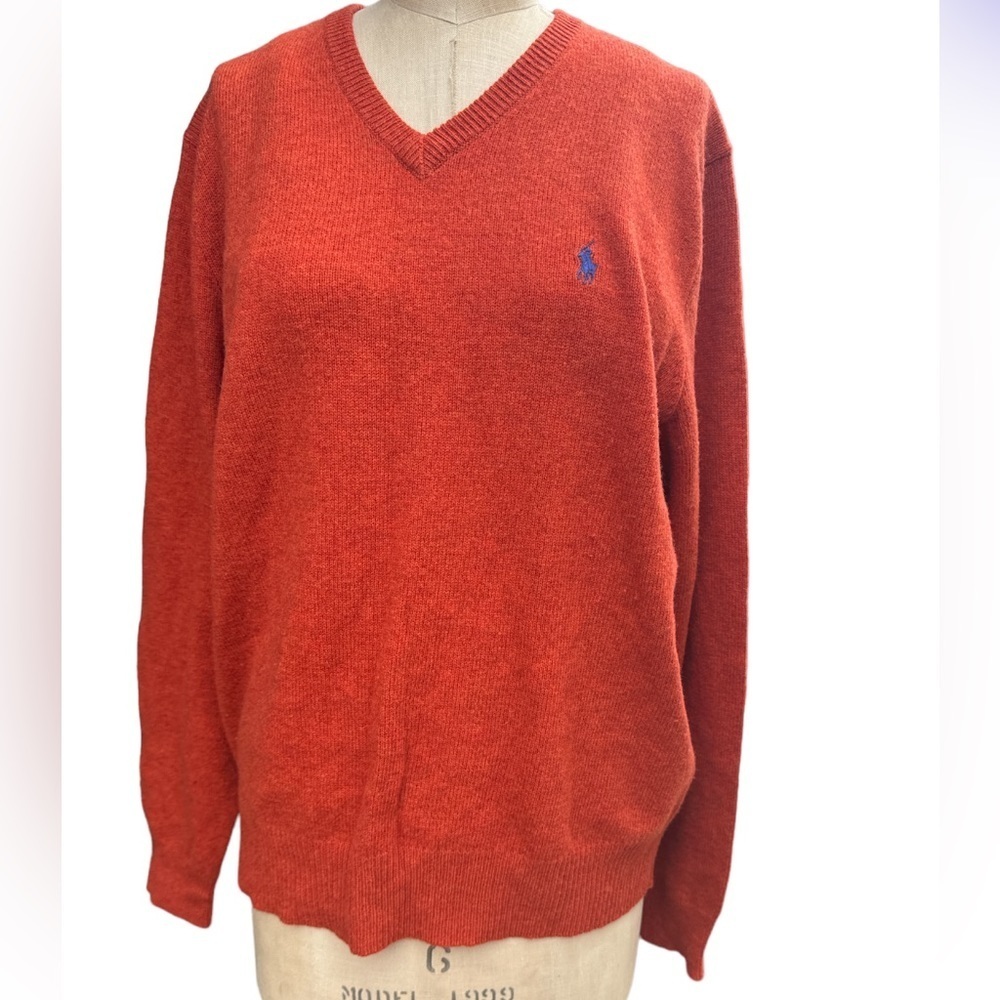 Polo by Ralph Lauren 100% lambs wool Mens pullover sweater